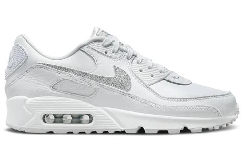 nike air rosa glitzer silber|Nike Air Max 90 SE Silver Glitter (Women's) .